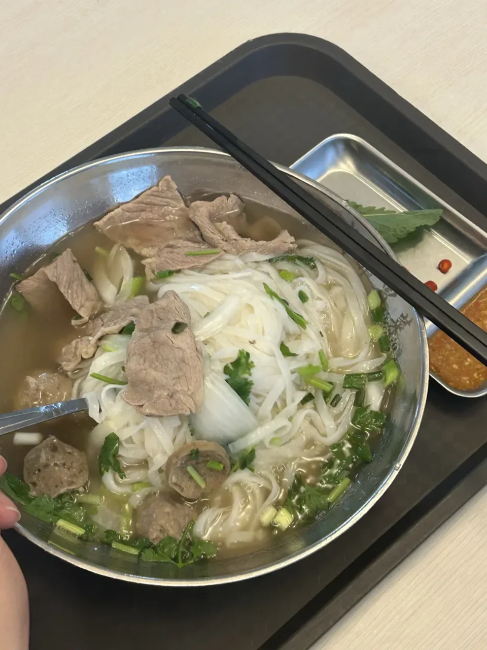 华南理工大学食堂牛肉粉实景