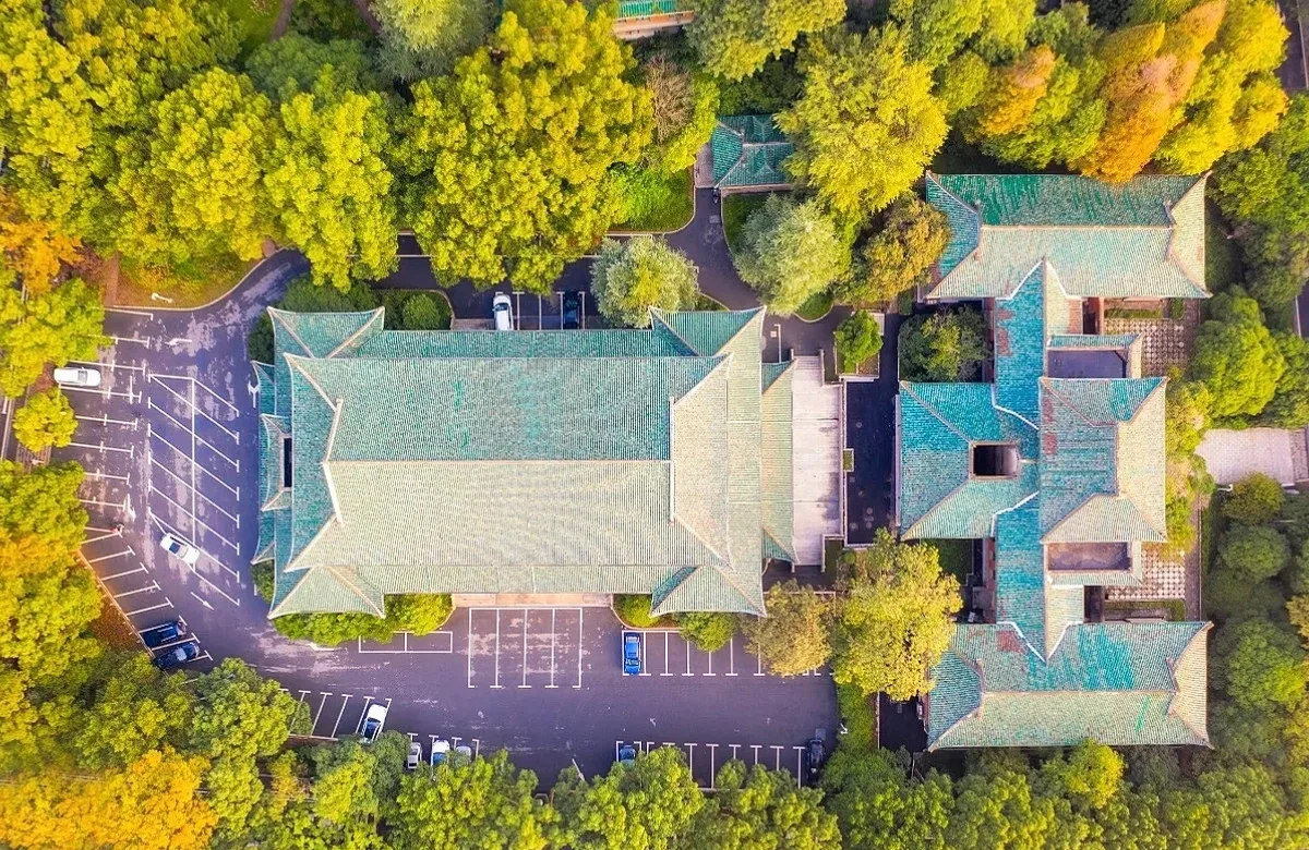 湖南大学岳麓书院航拍